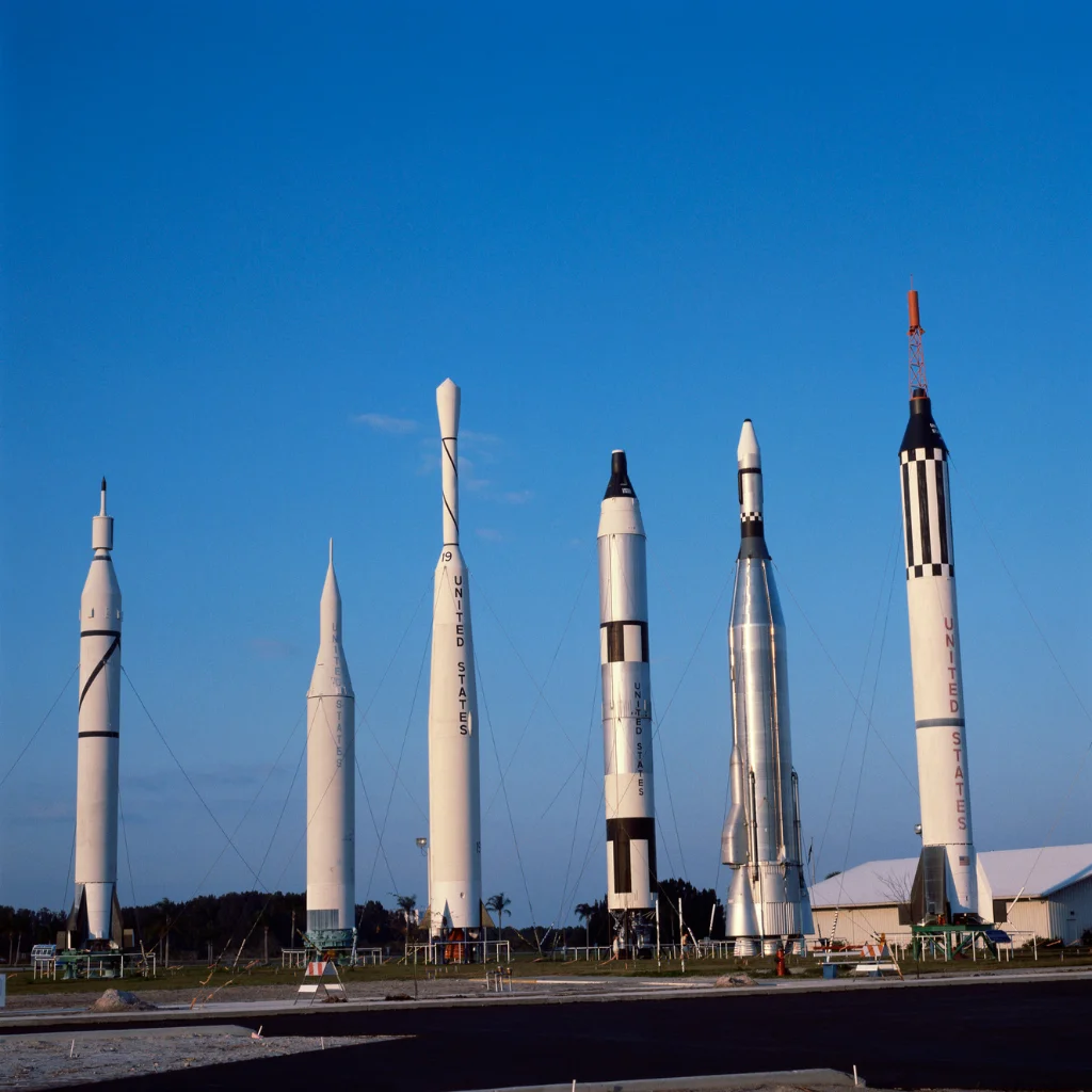 Rockets on display at Kennedy Space Center, Florida Space Coast