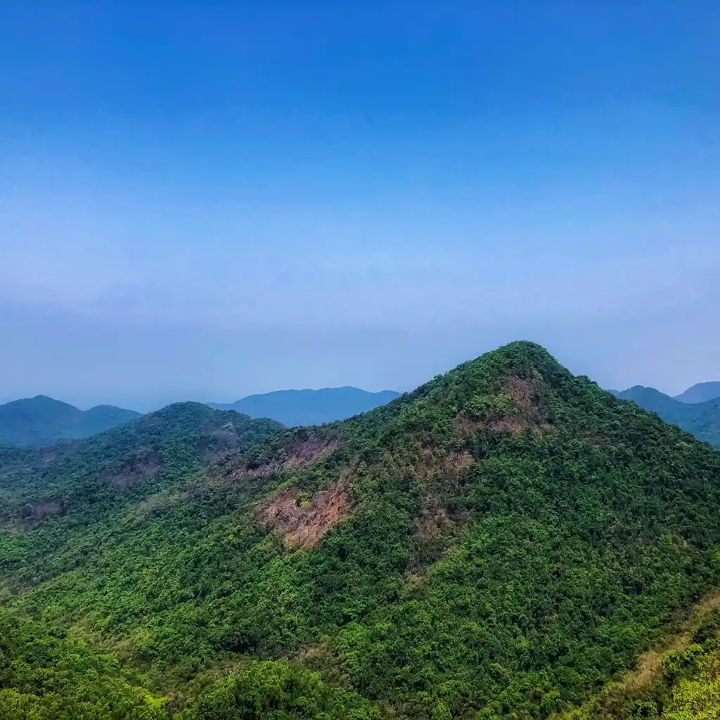 Chorla Ghat Goa lush green hills and valleys under clear blue sky
